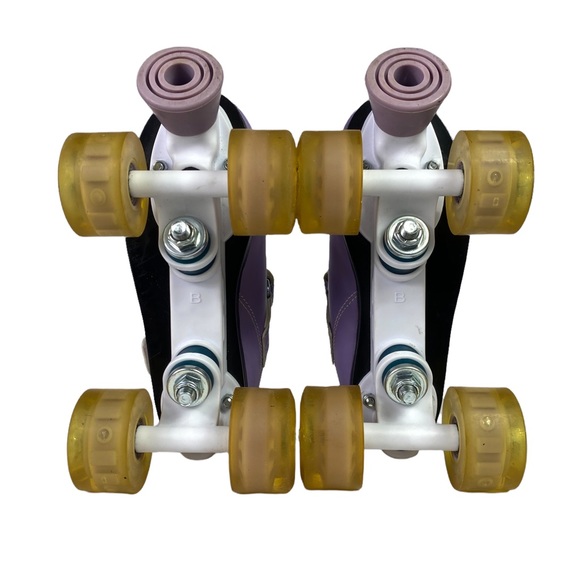 Roller Skates Pacer Comet 500 Lavender And White Light Up Wheels Size 2 - Picture 5 of 9